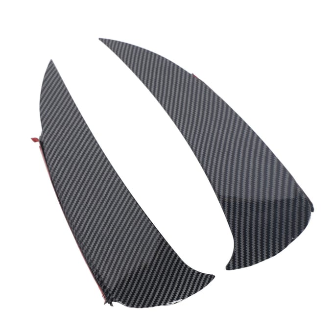 1 Paar Achterbumper Splitter Koolstofvezel Stijl Achterbumper Lip Splitter Spoiler Diffusor gray