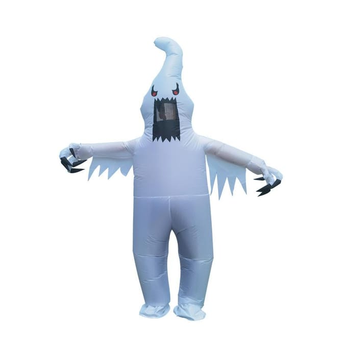 Costume Gonflable Fantôme Blanc, Adulte 150-190cm blanc