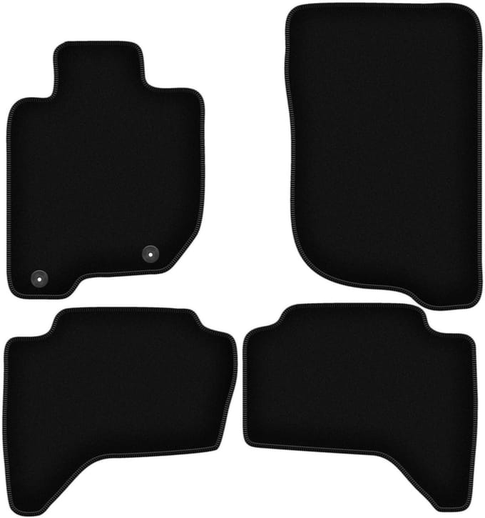BASIC zwarte velours matten voor: Mitsubishi L200 IV pick-up (2006-2015)