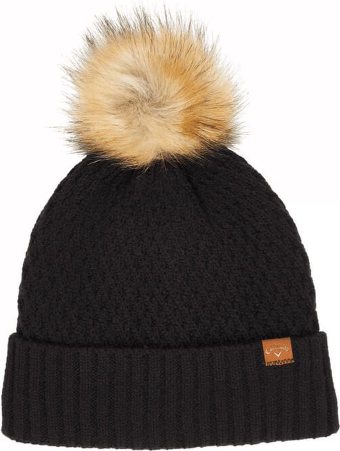 Callaway Ladies Pom Pom Beanie - Zwart