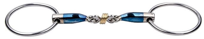 Dubbel bit voor paarden Trust Sweet Iron Brass ring