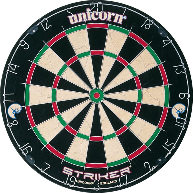 Unicorn Striker Dartbord – Officieel Formaat – Inclusief Briste Board Bracket