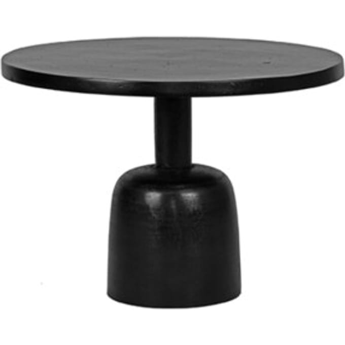 LABEL51 Wink Bijzettafel - Zwart - Metaal - 50 cm