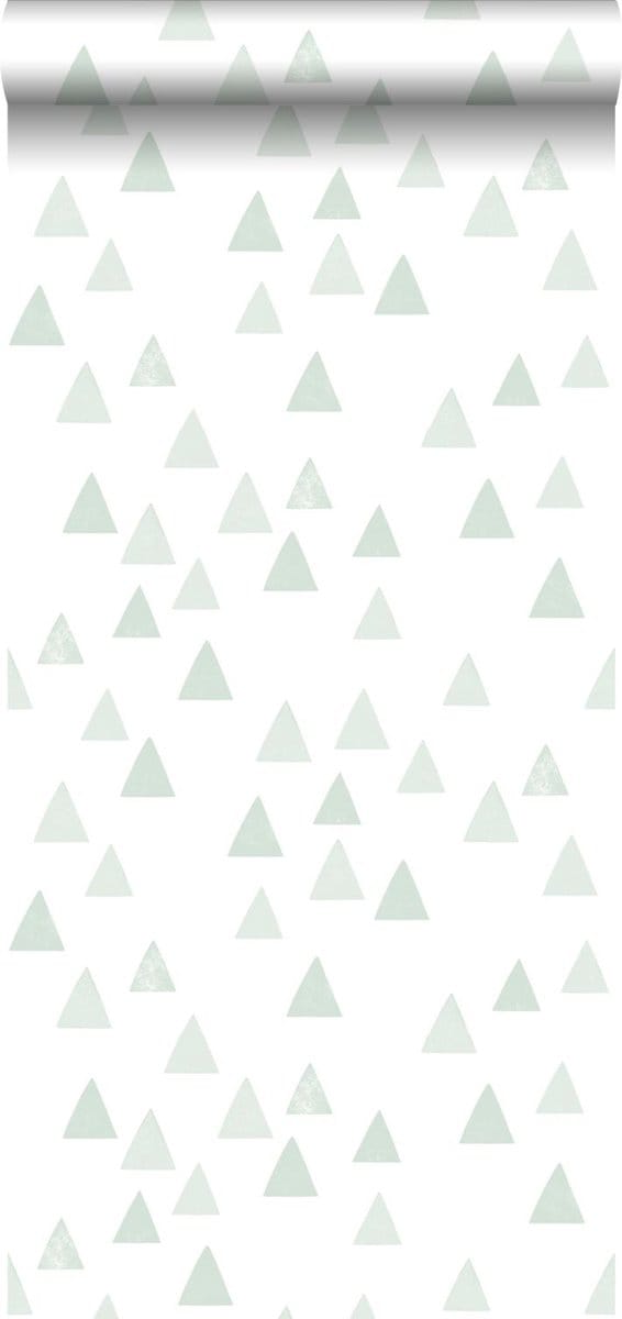 ESTAhome behang grafische driehoeken mintgroen - 53 cm x 10.05 m - 139055