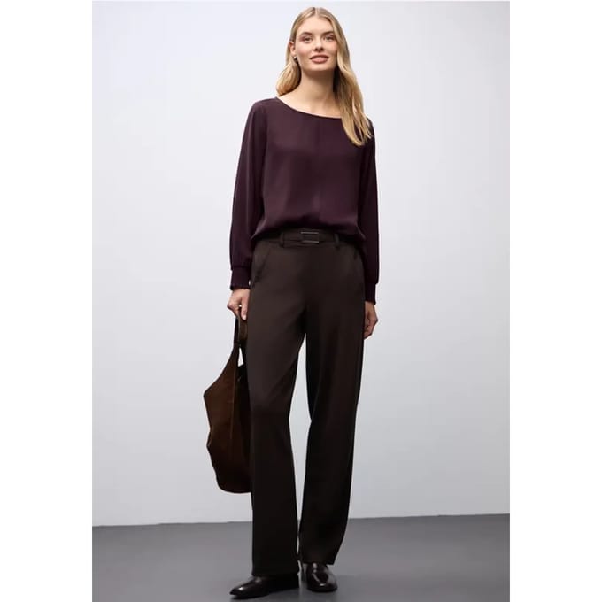 Blouse met gesmokte manchetten