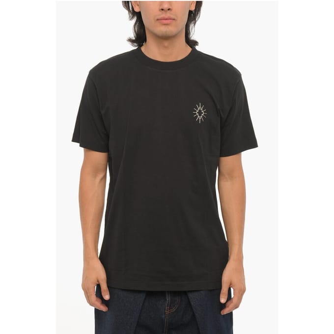 Effen ECLIPSE CROSS T-shirt met ronde hals in zwart