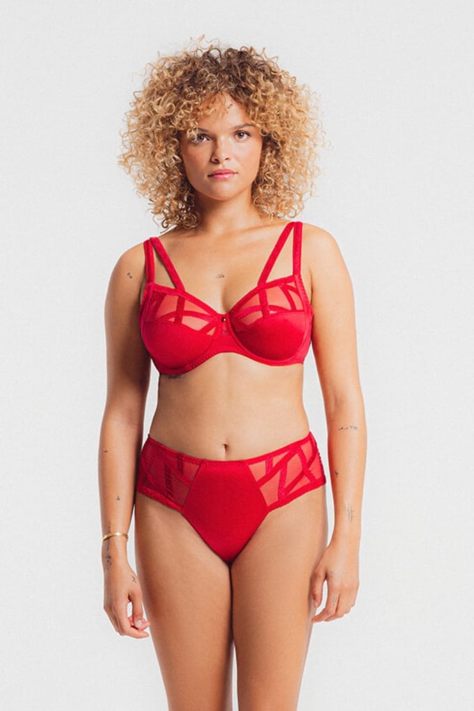 Louisa Bracq Serie Beugel Bh 47101 471 ROUGE A LEVRE - maat EU 95E / FR 110E