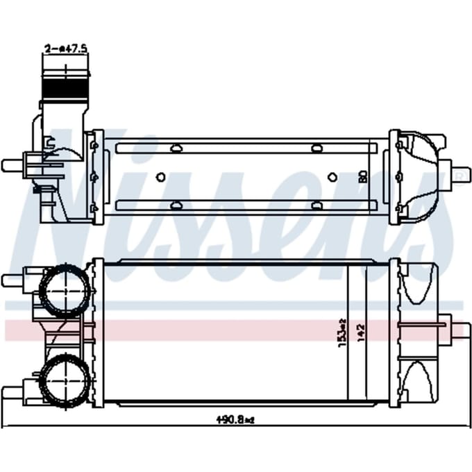 Intercooler NISSENS 961485