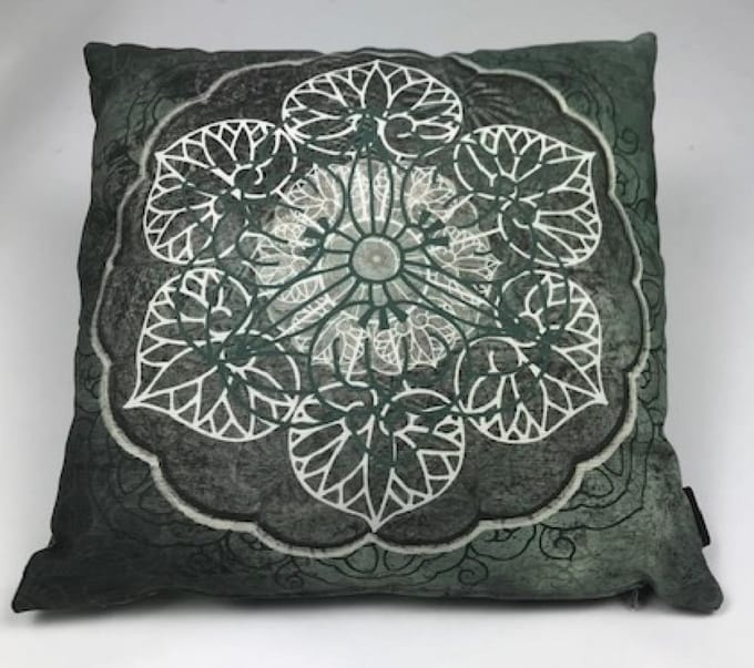 Madison sierkussen Manola 50x50 cm - groen