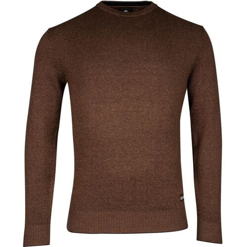 Baileys Trui Crew Neck Allover 2-Tone Bruin / male