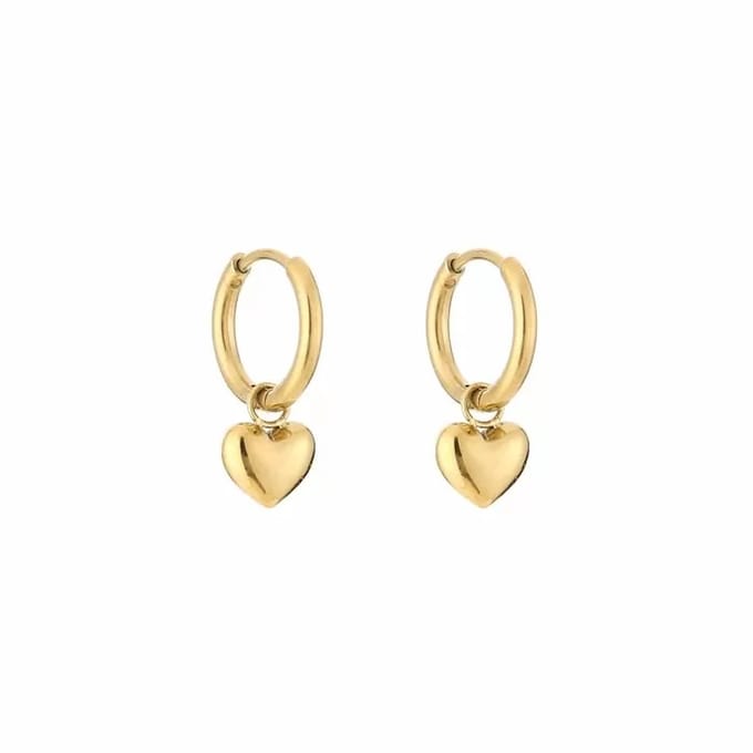 Michelle Bijoux Oorhangers tiny hart Goud