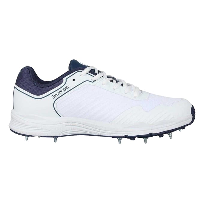 Slazenger Cricket Spikes Heren (Wit, Marine)