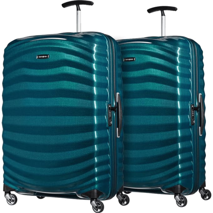 Samsonite Lite-Shock Spinner 75cm Duo Pack Petrol Blue