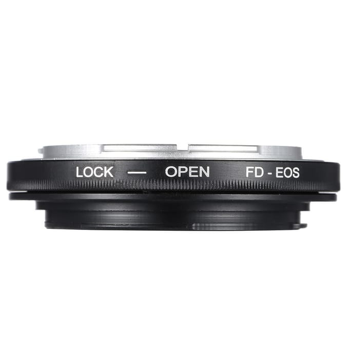 Bague d'adaptation FD-EOS pour objectif Canon FD, compatible avec les objectifs à monture EOS black