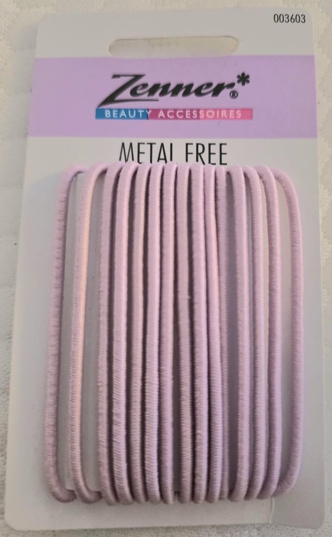 Roze metal free haar elastiek