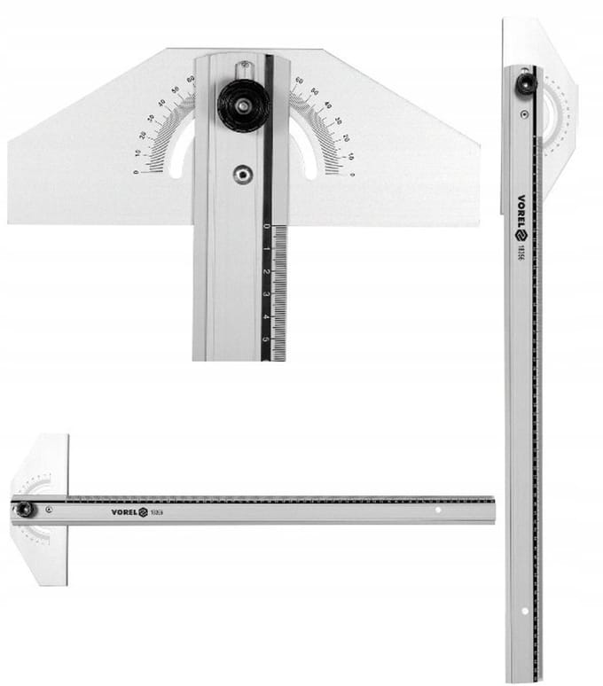 Verstelbare Aluminium Winkelhaak T-Type 600 mm