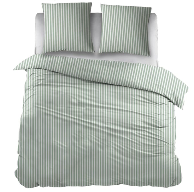 Snoozing Iris Dekbedovertrek - Extra breed - 260x200/220 cm - Green