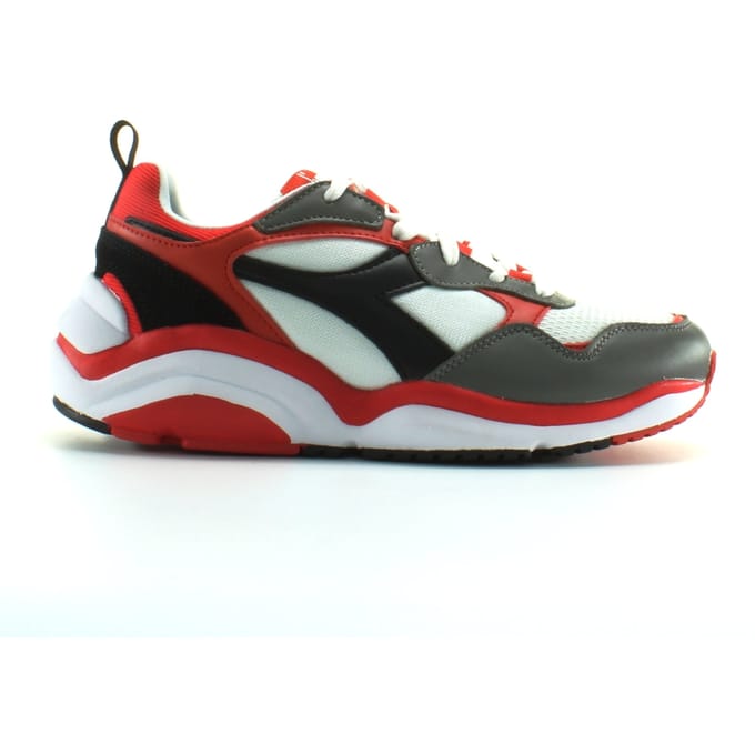 Diadora Whizz Run Heren Wit/Rood Sportschoenen