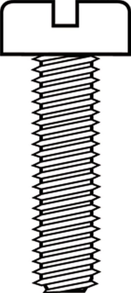 Metaalschroeven Rvs Cil.Kop M4x50 - 200 stuks