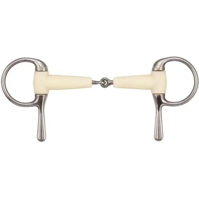 Halfnaaldbit voor enkelgebroken paarden Soyo Happy mouth