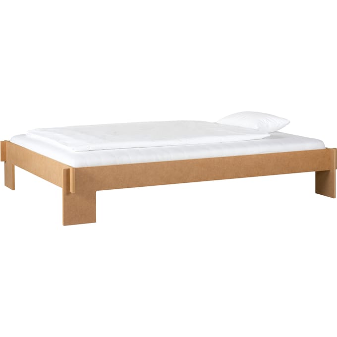 Moormann Siebenschläfer bed - wit - natuur (MDF) - 160 x 200 cm