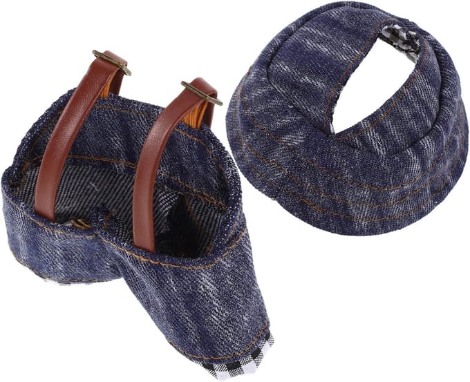 Poppenkleding Set - Pluche Outfits - Aankleed Poppen - Stijlvolle Denim - 8.5 cm - Multicolor