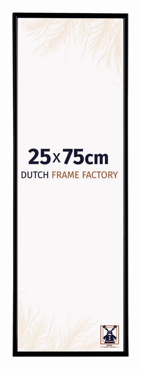 Fotolijst 25x75 cm - Kunststof - Zwart Mat - Easy