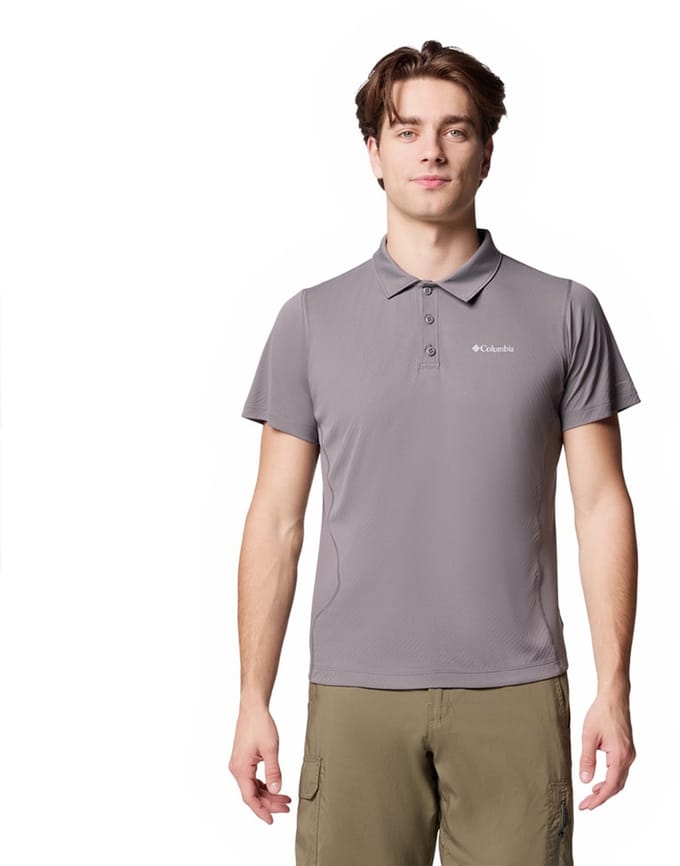 Columbia Zero Rules™ Light Korte Mouw Poloshirt Grijs M Man