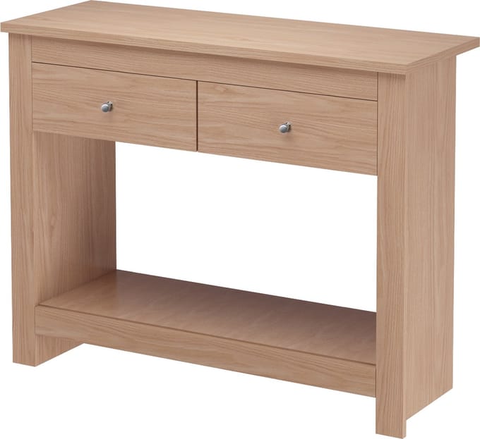 Emerald-Consoletafel - 2-laden - Eikenlook