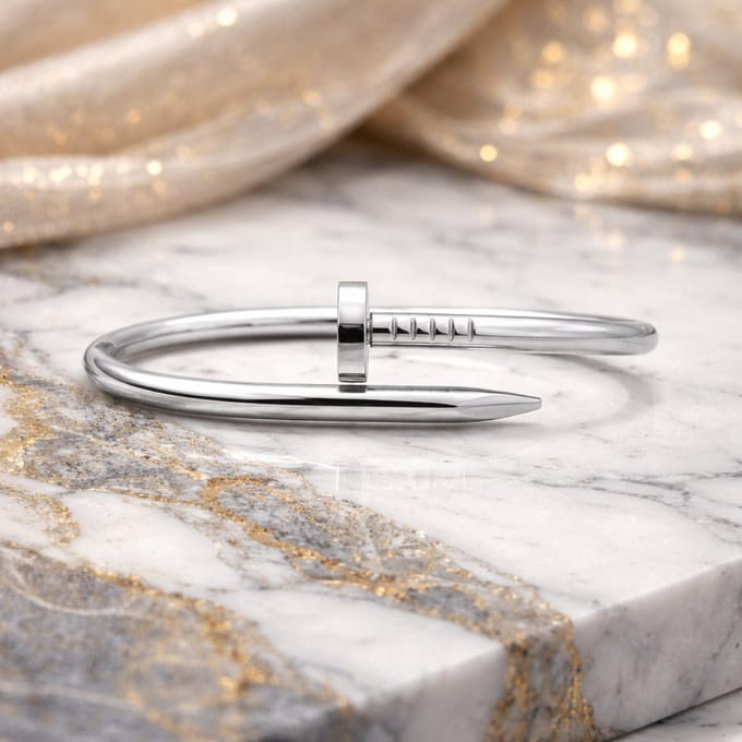 Brendoe - Spijkerarmband - Zilverkleurig