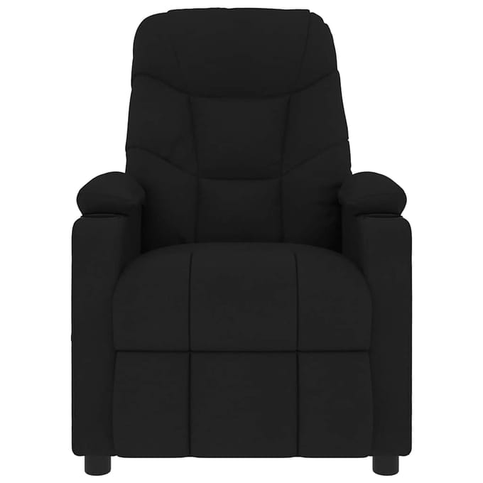 vidaXL - Massagestoel - stof - zwart