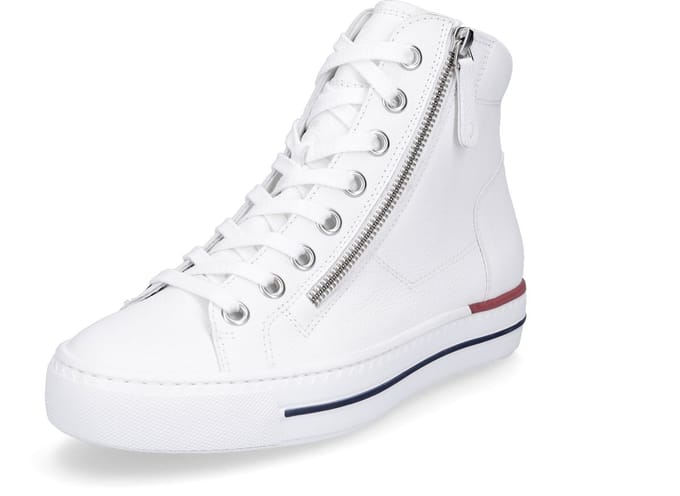 Paul Green dames hoge sneaker wit