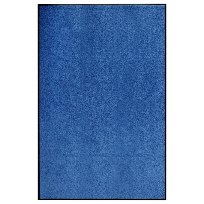 vidaXL - Deurmat - wasbaar - 120x180 - cm - blauw