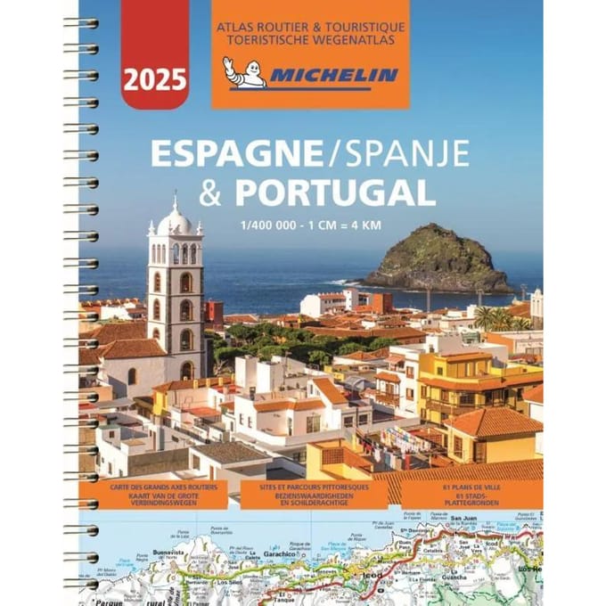Michelin wegenatlas 22460 Spanje, Portugal 2025