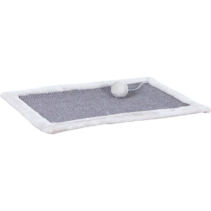 Trixie Scratching mat sisal rug/plush 55 × 35 cm grey/light grey