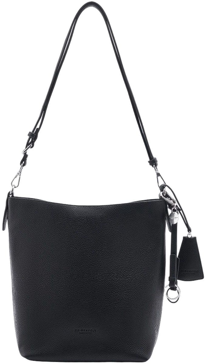 SEIDENFELT MANUFAKTUR schoudertas Lohja Hobo Bag Black zwart