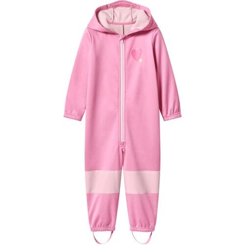 LUPILU Kinder softshelloverall voor modder en buitenspelen (Roze, 74/80)