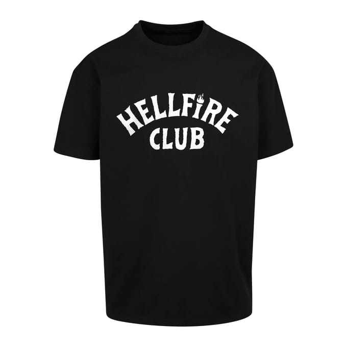 Oversized T-shirt Merchcode Stranger Things Hellfire Club Heavy