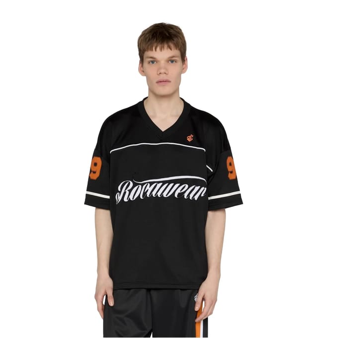 Rocawear - Baller Heren Tshirt - S - Zwart/Oranje