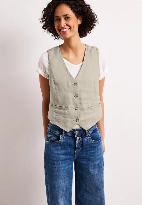 Street One - A220304 - SOL_Short Vest Buttons