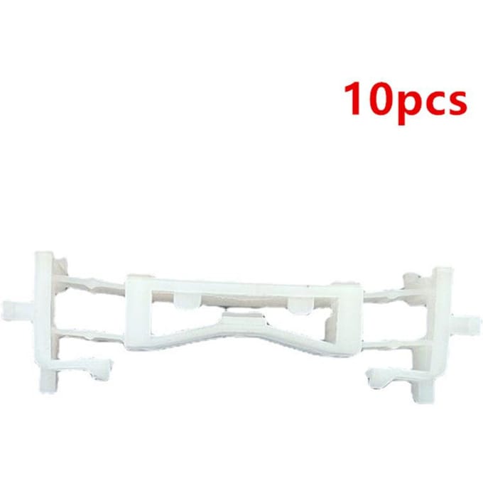 10 Stuks Daklijst Drip Rail Clips Voor 02-16 Mitsubishi Lancer EVO Outlander Ex white