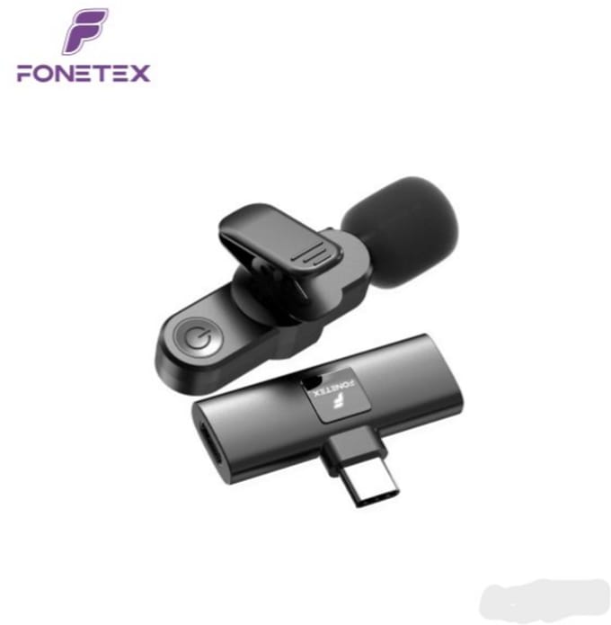 Fonetex Draadloze Microfoon Met USB-C Connector - Wireless - USB-C - Plug&Play