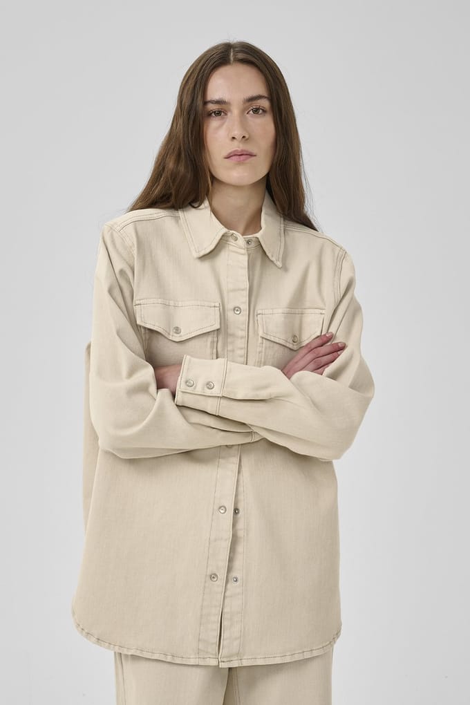 My Essential Wardrobe Dagmarmw 157 Shirt Dames - Jurken - Ecru - Maat 36