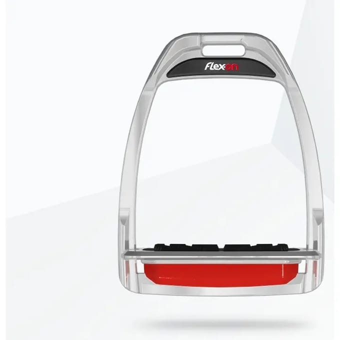 Aluminium Plat Grip Paardenstijgbeugels Paars Flex-On Hunter H