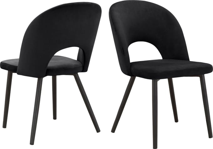 Nancy-Stoel - Zwart - Set van 2