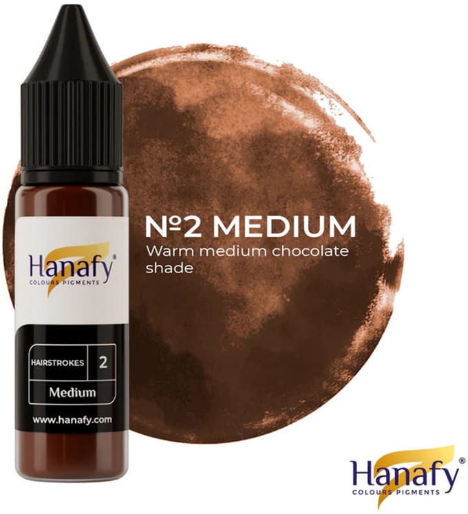 Hanafy Eyebrow Pigment Hairstrokes No.2 – Medium