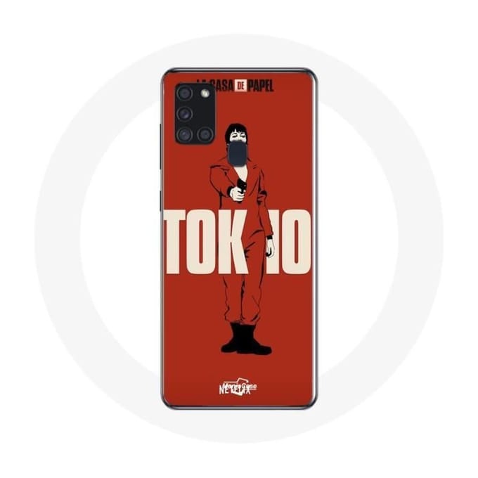 Coque - La casa de papel - Samsung Galaxy A21S - Souple - Rouge - Protection rouge