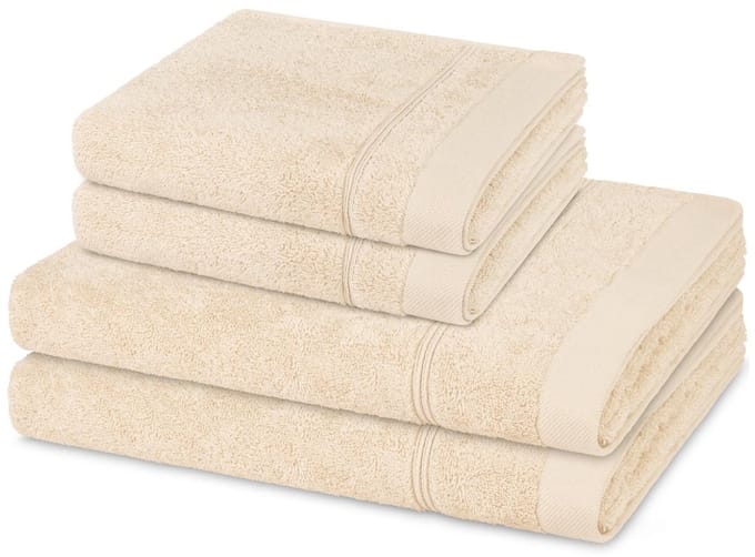 Ross Sonstiges 2 X handdoek 2 X douchehanddoek - in set 4 pack Rubin