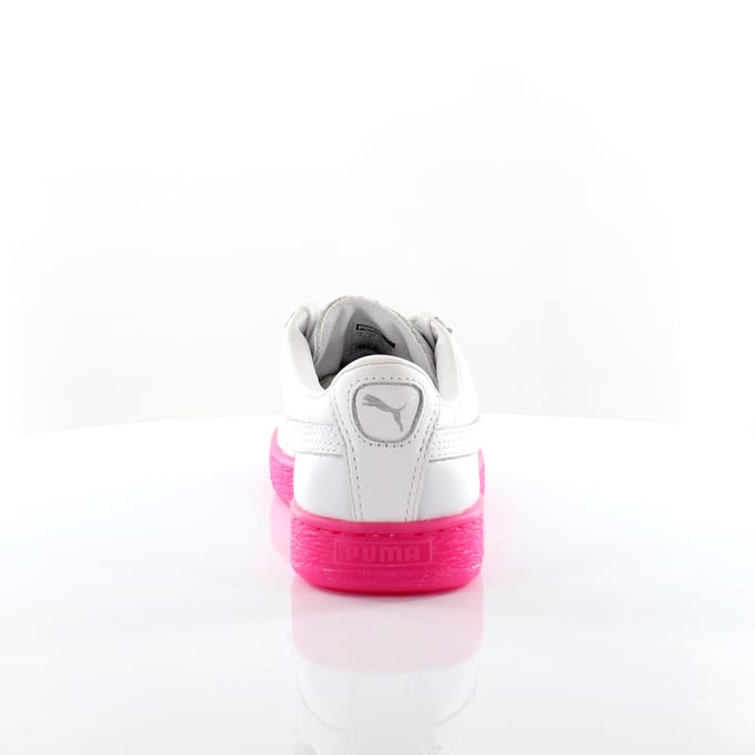 Puma Basket Classic Mono Ice Ref Wit Leer Damestrainers 363117 01