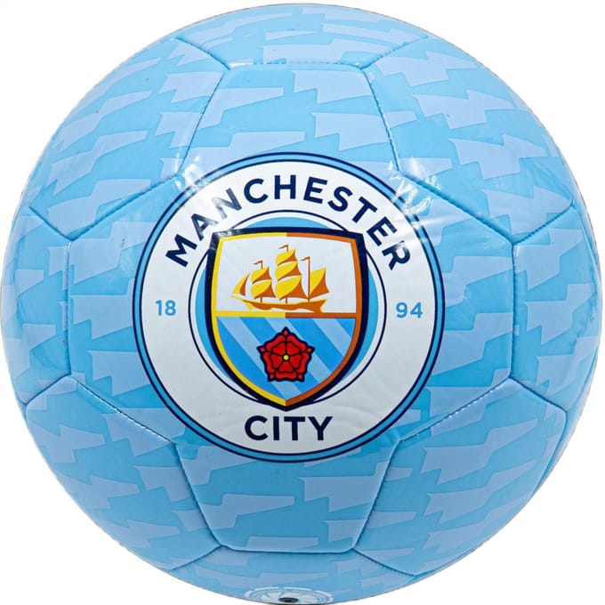 OttoSimon voetbal Manchester City maat 5 kunstleer blauw wit.